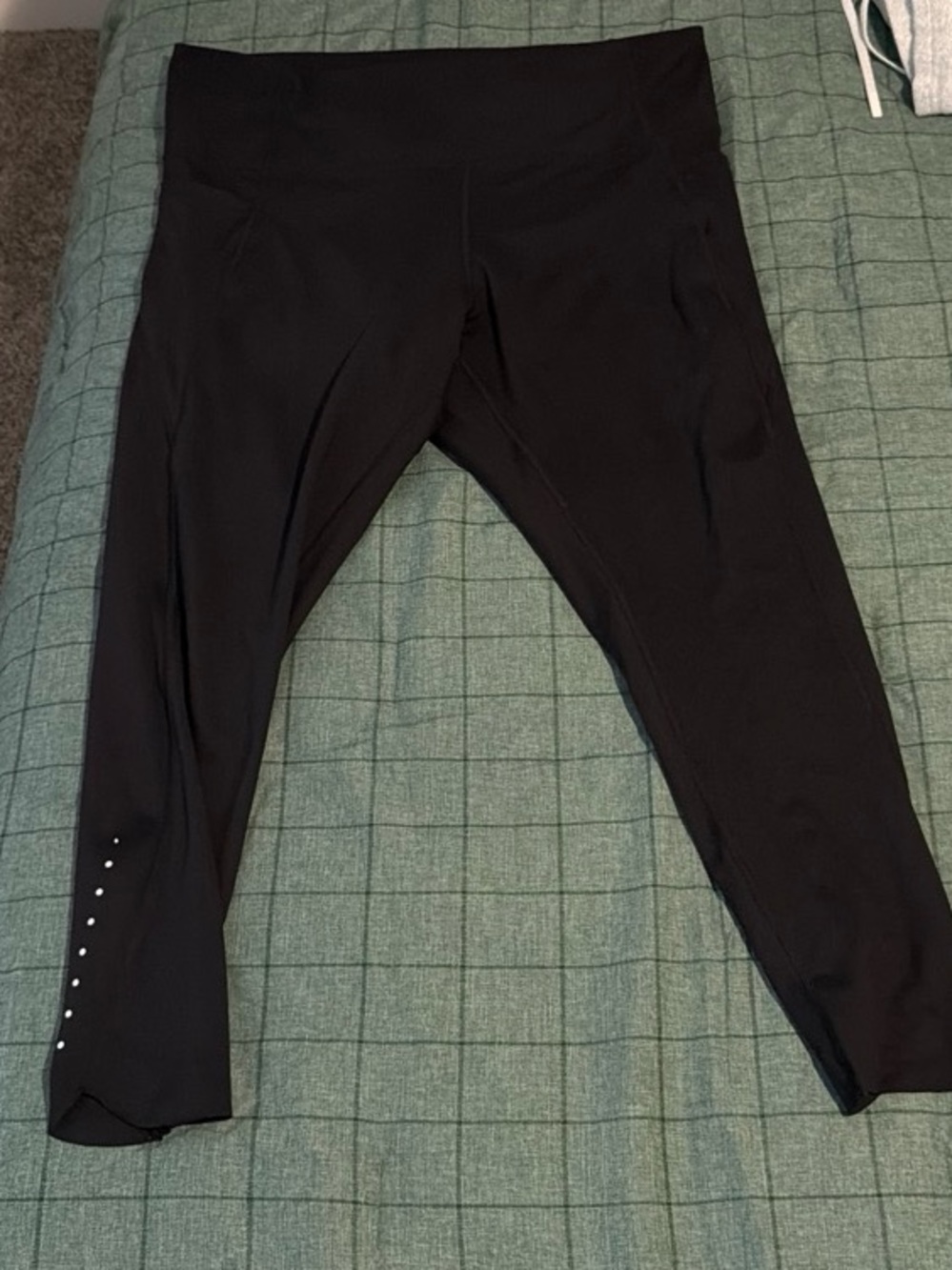 Danskin Black Capri Leggings with Stud Detail